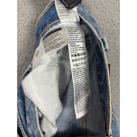 Levis 501 Button Fly Original Fit Women's Jeans Shine Theory Size 25x30 NWT's. - Picture 7 of 8